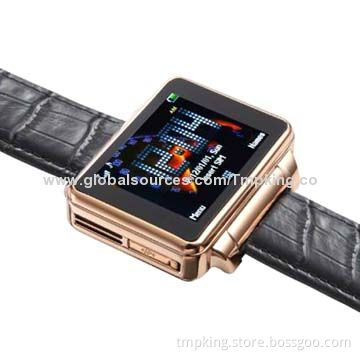 Watch Mobile Phone with 1.8-inch TFT Display and Integrated Handsfree Speaker with Bluetooth and FM